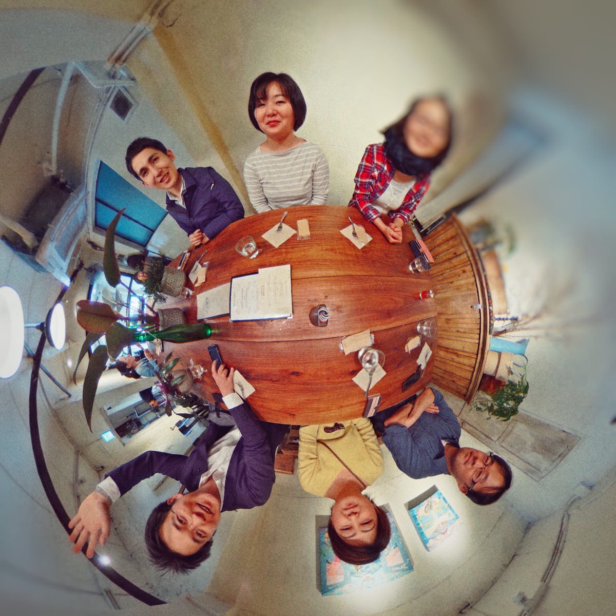 ランチの集合写真